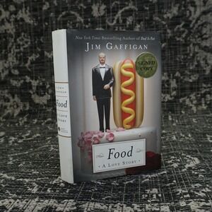 Signed Jim Gaffigan Food A Love Story Humor Essays Cookbook Signed Copy‎